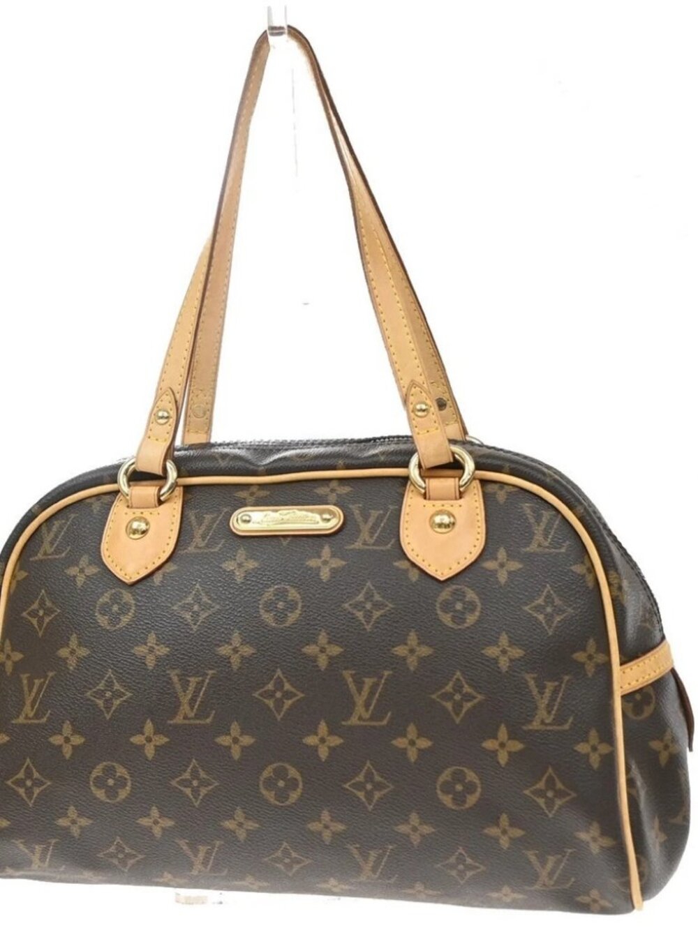 LOUIS VUITTON Montorgueil PM Shoulder Bag Monogram Leather Brown M95565 51KE273
